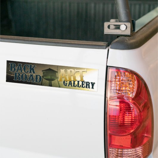 Achterkant kunstgalerijbumper sticker (Op Truck)