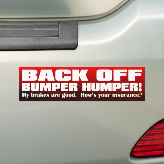 Achterkant luchtbelletje - Bumpersticker (Op auto)