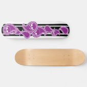 Achterkant (Paars) skateboard deck (Horizontaal)