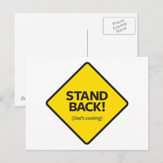 Achterkant (pap's koken) briefkaart (Voorkant / Achterkant)