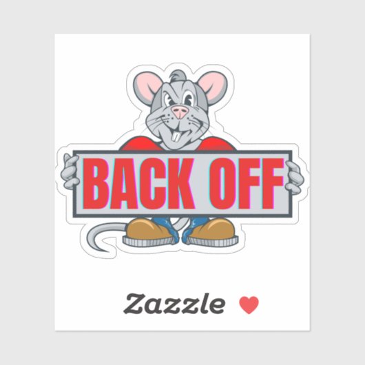 Achterkant rattenvink sticker (Vel)