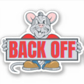 Achterkant rattenvink sticker (Voorkant)