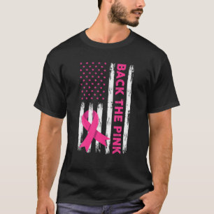 Achterkant roze Amerikaanse vlieglintkanker A T-shirt