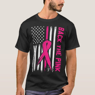 Achterkant roze Amerikaanse vlieglintkanker A T-shirt