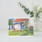 Achterkant rugzak waslijn briefkaart (Staand voorkant)