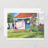 Achterkant rugzak waslijn briefkaart (Voorkant / Achterkant)