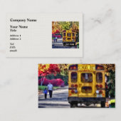 Achterkant schoolbus visitekaartje (Voorkant / Achterkant)