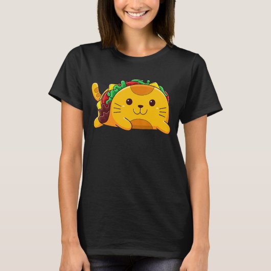 Achterkant tacocat is Taco Cinco de May T-shirt (Voorkant)