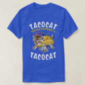 Achterkant tacocat is tacocatkat en taco t-shirt (Design voorkant)