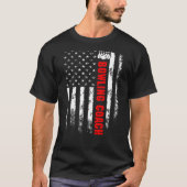Achterkant van Amerikaanse vlag Bowling Coach T-shirt (Voorkant)