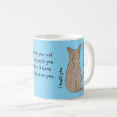 Achterkant van Cat Baby Blue Koffiemok (Voorkant rechts)