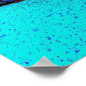 Achterkant van Corvette Grand Sport 32 x 24 inch,  Poster (Hoek)