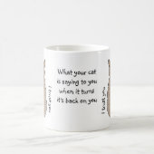 Achterkant van de kat koffiemok (Center)
