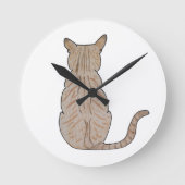 Achterkant van de kat ronde klok (Voorkant)