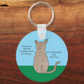 Achterkant van de kat sleutelhanger (Voorkant)