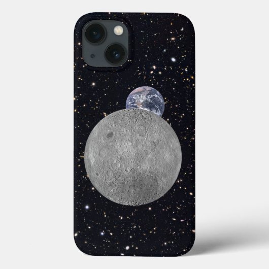 Achterkant van de Maan Aarde Sterrenhemel Case-Mate iPhone Case (Achterkant)