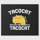 Achterkant van de takenkat is Taco Cat Cadeaupapier (Vlak)