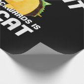 Achterkant van de takenkat is Taco Cat Cadeaupapier (Hoek)