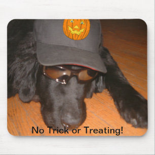 Achterkant van deze halloween muismat