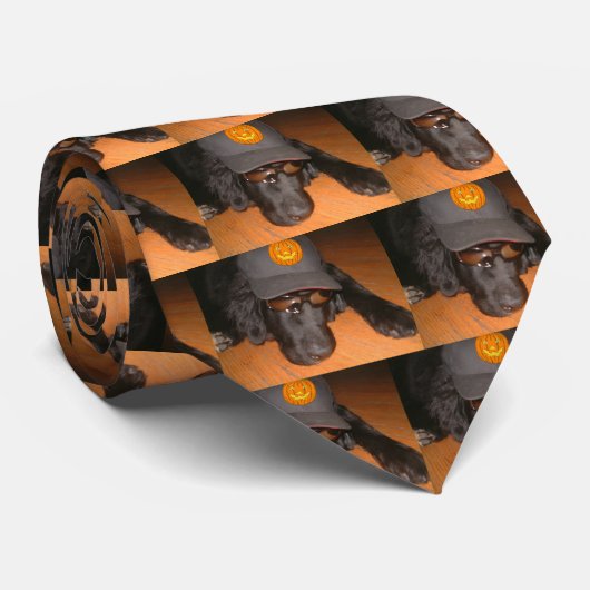 Achterkant van deze halloween stropdas (Opgerold)