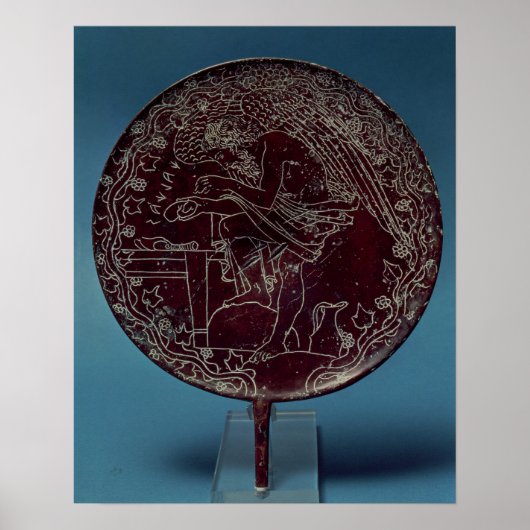 Achterkant van een bronzen spiegel poster (Voorkant)