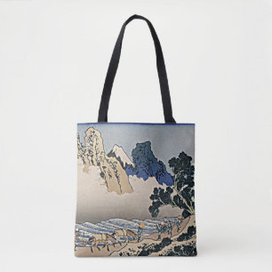 Achterkant van Fuji-berg vanaf Minobu-rivier Hokus Tote Bag