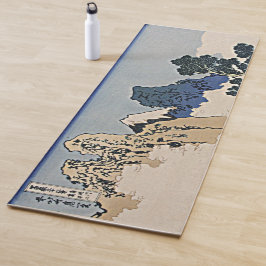Achterkant van Fuji-berg vanaf Minobu-rivier Hokus Yogamat