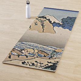 Achterkant van Fuji-berg vanaf Minobu-rivier Hokus Yogamat