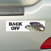 Achterkant van gefragmenteerde Hawk-Bumpersticker Bumpersticker (Op auto)