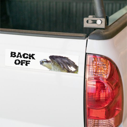 Achterkant van gefragmenteerde Hawk-Bumpersticker Bumpersticker (Op Truck)