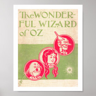 Achterkant van het boek The Wonderful Wizard of Oz Poster