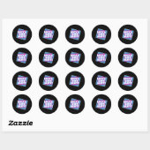 Achterkant van het lichaam doet pijn ronde sticker (Vel)