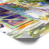 Achterkant van het oude huis door Childe Hassam Poster (Hoek)