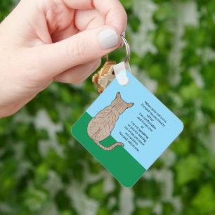 Achterkant van kat mogelijke betekenissen sleutelhanger