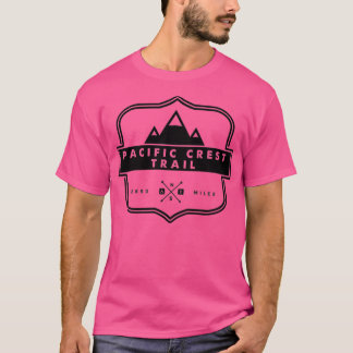Achterkant van PCT-gebergte van Pacific Crest Trai T-shirt