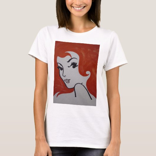 Achterkant verf Pippi T-shirt (Voorkant)