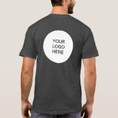 Achterkant & Voorkant Print Zakelijk Logo Mannen H T-shirt (Achterkant)