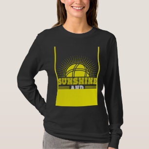 Achterkant Zonnestralen En Bocce Bal T-shirt