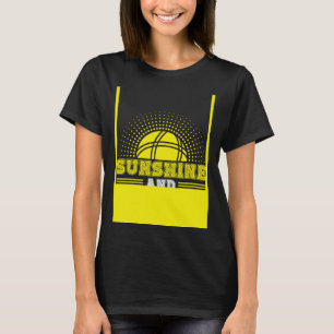 Achterkant Zonnestralen En Bocce Bal T-shirt