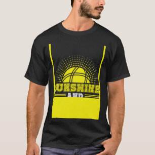 Achterkant Zonnestralen En Bocce Bal T-shirt