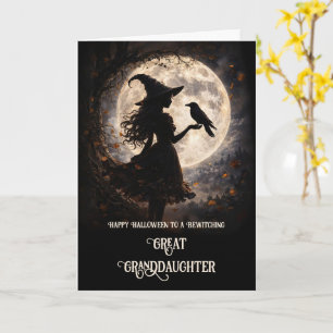 Achterkleindochter Heks Halloween Kaart