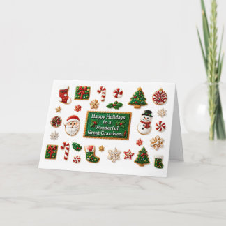 Achterkleinzoon Schattig Prettige Feestdagen met K Kaart