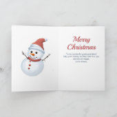 achterkleinzoon Vrolijke Kerstman Feestdagen Kaart (Binnen)