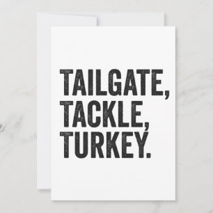Achterklep Tackle Kalkoen Grappige Thanksgiving Vo Kaart