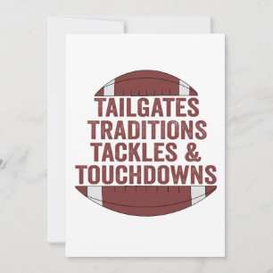 Achterklep Tradities Tackles & Touchdowns Voetbal Kaart