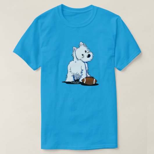 Achterklep Westie  T-shirt (Design voorkant)