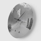 Achterlandskisklimmers in vers poeder grote klok (Hoek)