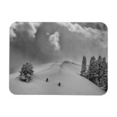 Achterlandskisklimmers in vers poeder magneet (Horizontaal)