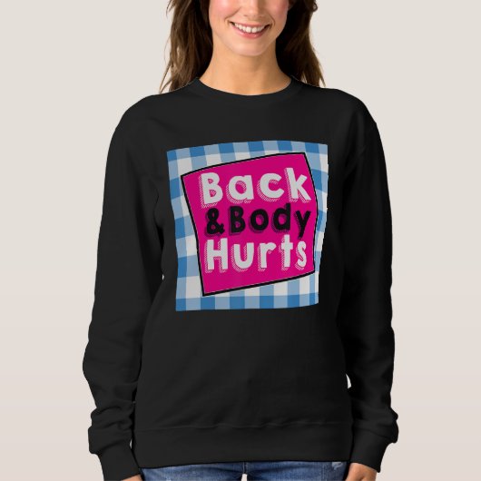Achterlichaamshurven Humoudende Quote Workout Top  (Voorkant)