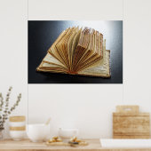Achterlicht antiek boek poster (Keuken)